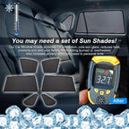 Powerty Custom Fit for Side Window Shade Toyota RAV4 2019-2024 2025-6 Pack 100% Light Block Car Priavcy Curtains Shades for Baby, Camping, Napping, Sleeping - Image 3