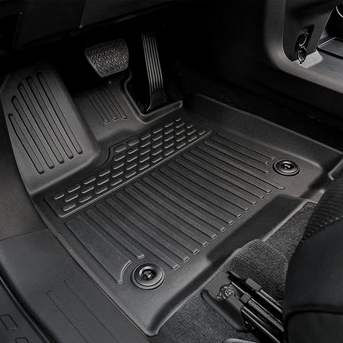 Floor Mats for 2021-2026 Toyota Sienna 8-Seat Accessories | w/ Spare Tire, Full-Coverage Set with Cargo Liner, Odorless TPE, All-Weather Protection, 3D Laser Fit, No Trimming Required - Image 2