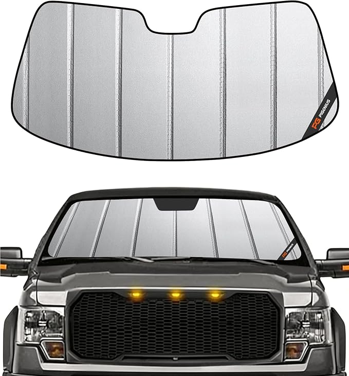 Pigenius Windshield Sun Shade for Ford F-150 2009-2014 Custom Window Sunshade - Safeguard by Pigenius