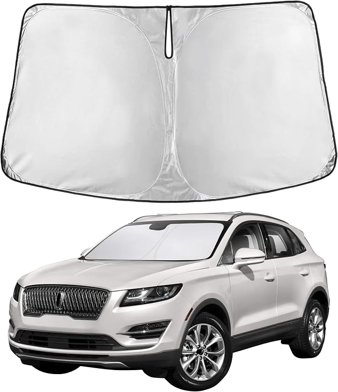 EcoNour Windshield Sunshade Compatible for Lincoln MKC 2015-2017 2018 2019 | Sun Visor for Front Windshield & Window Sun Shade Cover, UV Heat Blocker & Protector, Car Accessories by EcoNour
