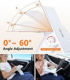 Car Desk for Laptop Tablet iPad Book for Driver Passenger Seat | Detachable Angle Adjustable Car Seat Tray Table, Portable Laptop Stand for Car Vehicle Camping Travel, Easy Operation - Image 3