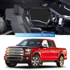 Front Side Window Sun Shade for 2015-2020 Fo-rd F150 Accessories 2Dr 4Dr Pickup, Foldable Window Sunshade Sun Visor Protector for F150, Side Window Shades Sun Shield Blocks UV Rays Heat - Image 3