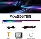 Dreamcolor Acrylic Interior Car Lights, WEBUPAR Car Accessories 2 in 1 Car LED Strip Lights with APP Control and 213 Modes, Car Center Console Fiber Optic Lights, RGB Neon Light Kits - Image 4