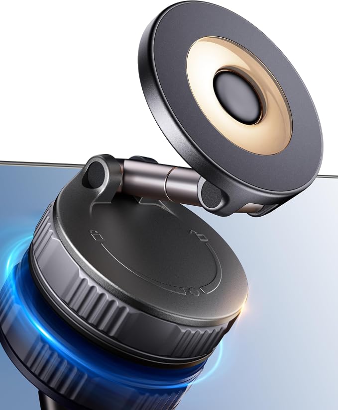 Car Phone Holder for Magsafe [80+LBS Max Suction & 2500gf Magnetic] | 360° Adjustable Car Phone Mount, Phone Holders for Your Car for iPhone 17 16 15 14 13 12 Pro Max Air Plus by Estbuc