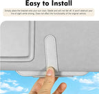 Sunglasses Holder for Car Sun Visor, Leather Car Sunglasses Holder, Auto Visor Accessories Eyeglasses Holder Glasses Storage Case, Universal for Most Cars (Gray) - Image 6