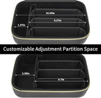 Barber Case for Hair Clippers, for Wahl, for Ufree and for Andis, Case Only | Trimmer Tools Storage Organizer, Easy-Clean PU Interior, for Barbers/Stylists/Pet Groomers, Travel/Home/Salon Use, Black - Image 3