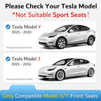 Premium Microfiber Towel Tesla Model Y Juniper/3 Seat Cover, Waterproof | Sweatproof | Machine Washable | Non-Slip, Seat Protector for Tesla Model 3/Y 2016-2026 Interior Accessories - (2Pack, Gray) - Image 2