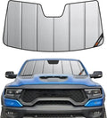 Pigenius Windshield Sun Shade for Ram 1500 2019-2024 with 5 inch Wide Sensor Front Window Sunshade - Safeguard by Pigenius