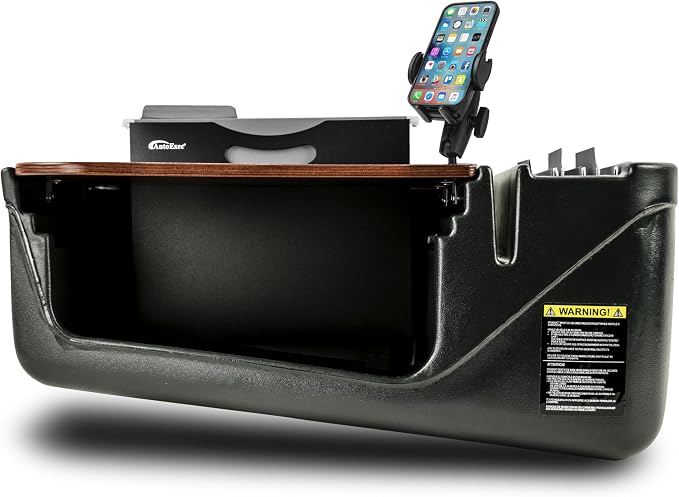 AutoExec AE-FMEF-PM-21M Efficiency FileMaster Car Desk for Your Vehicle Workstation and Mobile Office, Mahogany with Phone Mount | Vehicle Workstation, Mobile Office, Phone Mount - Image 3