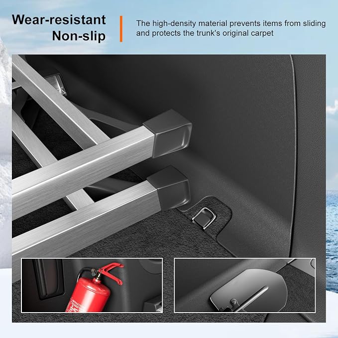 powoq Cargo Sidewall Protector Compatible with 2016-2026 Dodge Durango Trunk Sidewall Protector Mat Replacement for 2016-2026 Dodge Durango Accessories (Side Trunk Mat) - Image 4