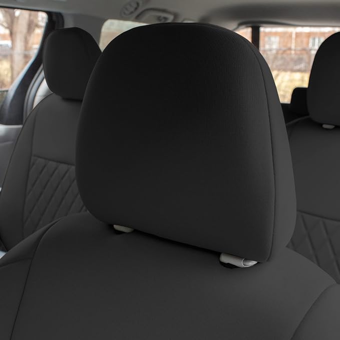 FH Group Custom Fit Car Seat Covers Specifically Made for 2011-2020 Toyota Sienna 7 Seater with Ultraflex Neoprene Water Resistant Automotive Seat Covers - Full Set Black - Image 11