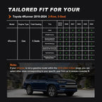 Custom Fit Seat Covers for Toyota 4Runner 2011-2024 5 Seats | Full Set Waterproof Airbag Compatible Car Seats Cover for 4Runner Accessories Black(5 Seats Model Only) - Image 3