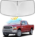 for Dodge RAM 2500 3500 2010-2025 2026 Windshield Sun Shade - 4 Layers | Car Sunshades for Front Windows Shade Cover Custom Fit RAM 2500 3500 250T Retractable Shade Blocks UV Rays Car Accessories by ZOIBVCARSUNSHADE