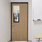 RYB HOME Classroom Door Window Cover, Blackout Door Curtain No Drill | Emergency Lockdown Shade for School Door Window, Room Darkening Block Views, Office Door Curtain, W8 x L36, 1 Panel by RYBHOME