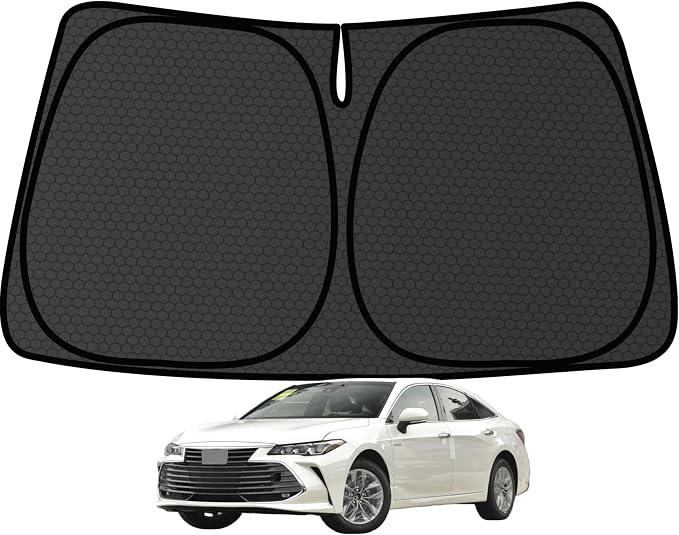 Avalon‌ Windshield Sun Shade for Avalon‌ 2013-2015 2016 2017 2018 Blocks UV Rays Accessories,1:1 Custom Foldable Thickened Wear-Resistant Front Window Sunshade Visor,Keeps Your Car Cooler by Achaltiza