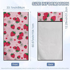 SEANATIVE Sports Towel Seat Covers for Cars - Quick-Dry Sweat Towels for Gym, Hiking & Beach with Anti-Scratch Design (Machine Washable, Universal Fit), Red Strawberry Pattern - Image 7
