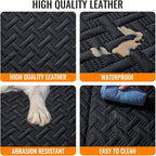 MAXFUT Dog Car Seat Cover for Back Seat,Seat Extender for Full Size Truck | Hard Bottom Dog Hammock,Waterproof,Scratch Resistant Leather,Strong Support,More Rest Space,Truck Back Seat Protector,Black - Image 8