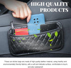 2 PCS Car Side Pocket Organizer, Leather Adhesive Auto Side Seat Back Storage Pocket, Waterproof Phone Document Sunglasses Holder Vehicle Gap Filler Pouch, Car Accessories (Large) - Image 5