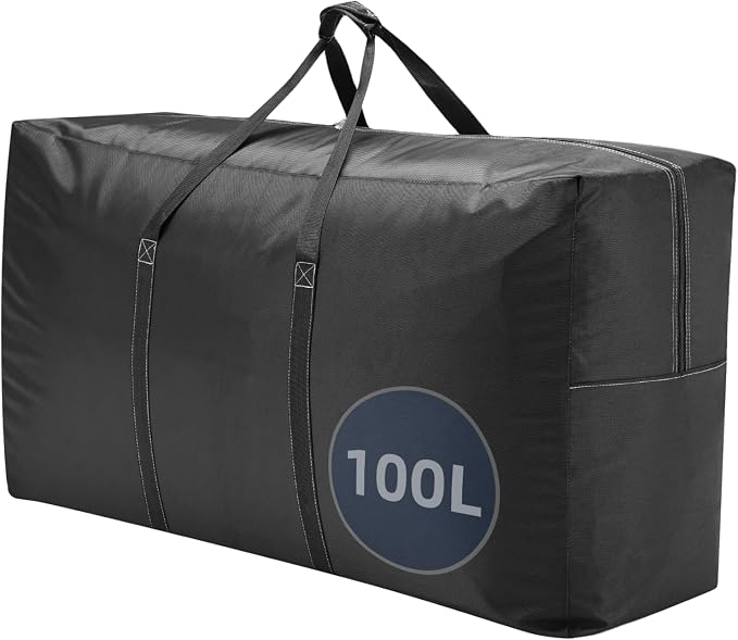 Extra Large travel duffel bag with Strong Handles, Waterproof duffel bag, Durable Zippers, Extra Large Storage Totes for Space Saving and Moving Supplies by Unknown