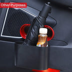 Accmor Car Trash Can with Lid, Mini Vehicle Dustbin Garbage Organizer Bin Holder, Portable Hanging Wastebasket Container for Auto, Home, Office (Red) - Image 6
