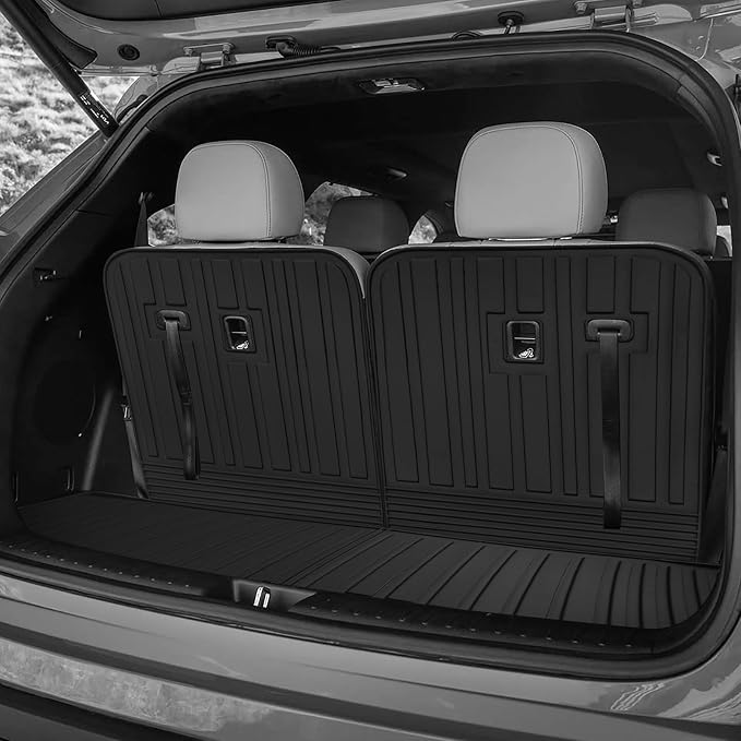 Custom for 2021-2025 2026 Kia Sorento Cargo Mats Trunk Liner with 3rd Rear Seat Backrest Mat All Weather TPE Protection Mat Sorento 6/7 Seat S LX EX SX Accessories (for 2021-2026 Kia Sorento) - Image 3