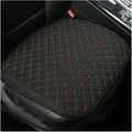 povtii Car Seat Bottom Cover Pad, Breathable Auto Front Seat Protector with Storage Pocket, Comfortable Seat Bottom Cushion Mat for Most Vehicle, Universal Interior Car Accessories (Black+Golden) by povtii