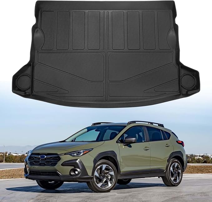 Powerty Trunk Mat for Subaru Crosstrek 2024-2026, All Weather TPE Cargo Mat Liner for Crosstrek Rear Trunk by Powerty