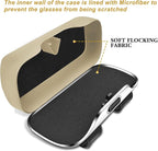 Sunglass Holder for Car Visor, Car Sunglass Holder Case (Beige) | Push-button visor sunglass holder，Full Wrap Dustproof Sunglass Case with Anti-Scratch Lining, Suitable for Trucks, Sedans - Image 6