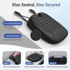 Wedge Car Seat Cushion for Tailbone Pain Relief & Better Visibility, Ergonomic Memory Foam Seat Cushion for Car with Breathable Channel Design, Fits Car, SUV, Truck, Non-Slip Mesh Cover - Image 7
