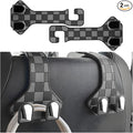 HZEL Car Seat Headrest Hooks, 2PCS Vehicle Seat Back Headrest Hanger Organizer for Handbag Purse Coat, Multifunctional Auto Interior Storage Hook, Universal for SUV RV Truck (Gray) by Unknown