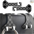HZEL Car Seat Headrest Hooks, 2PCS Vehicle Seat Back Headrest Hanger Organizer for Handbag Purse Coat, Multifunctional Auto Interior Storage Hook, Universal for SUV RV Truck (Gray) by Unknown