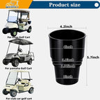 Golf Cart Cup Holder Insert Adapter Replacement fits Club Car EZGO Yamaha Golf Cart, for Placing and Securing 16.4 oz Portable Propane Gas Bottle or Drink Water Glass, (1Pcs, Black) - Image 5