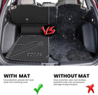 LASFIT Cargo Liner for Honda CR-V 2023-2026 (Gasoline & Hybrid & e:FCEV) | All Weather Custom Fit Anti-Slip Pet Friendly Easy Clean TPE Trunk Mat with Backrest Mat (Upper Position) - Image 5