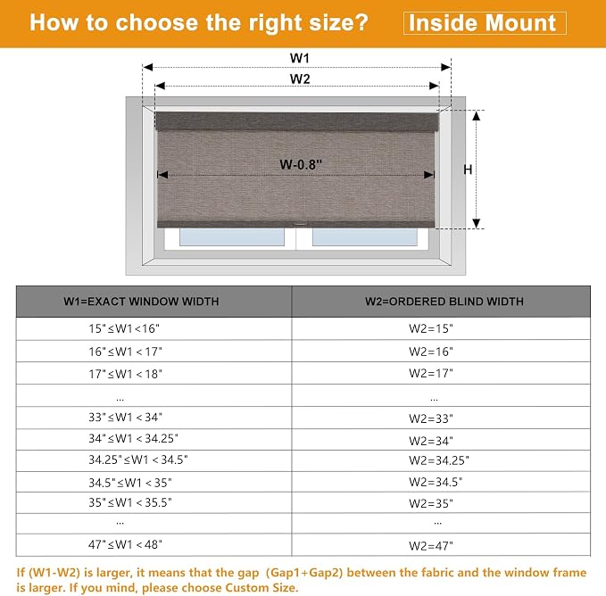 Persilux Light Filtering Roller Shades for Indoor Window Blinds,Cordless,Linen Fabric,Thermal Insulated Fabric UV Protection Shades for Home,Office,Bedroom,Door,Light Filtering-Stone Grey,Custom Size - Image 6