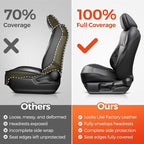 DiffCar® Seat Covers for Toyota Tacoma 2026 2025 2024 Double Cab(Gas Only), Front Seat & Console Covers Only, Faux Nappa Leather Custom Fit Car Protectors Accessories for Tacoma 4th Gen, Black Camo - Image 3