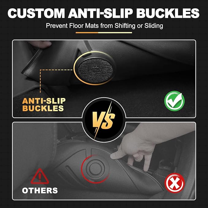 AOMSAZTO Floor Mats for Toyota RAV4 Gas 2013-2018 (Not for Hybrid) | Custom Fit Floor Liners & Cargo Liner All-weather Easy to Clean Heavy Duty Waterproof LE/SE/XLE /Limited/Platinum/Adventure - Image 6
