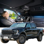Cooling Windshield Sun Shade for Ford F150 2015-2026, 240T Beige, Foldable | Heat-Insulating Fabric, 99% UV Protection and Heat Insulation, Storage Bag Included, for Cars SUVs and Trucks, Easy to Store by AUTOWOEL