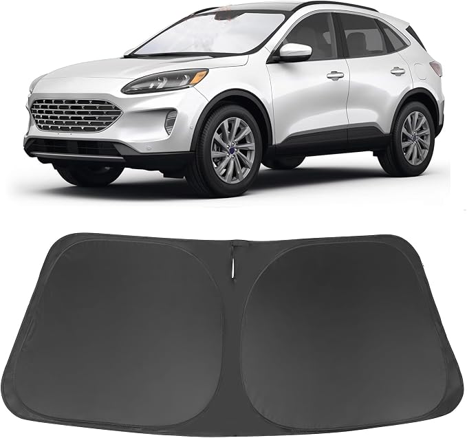 Windshield Sun Shade for 2020-2025 2026 Ford Escape Accessories | Full covered for windshield, Foldable & Durable, Block UV Rays, Reduce Heat, Easy to install, Keep Car Cooler by LHFLIVE
