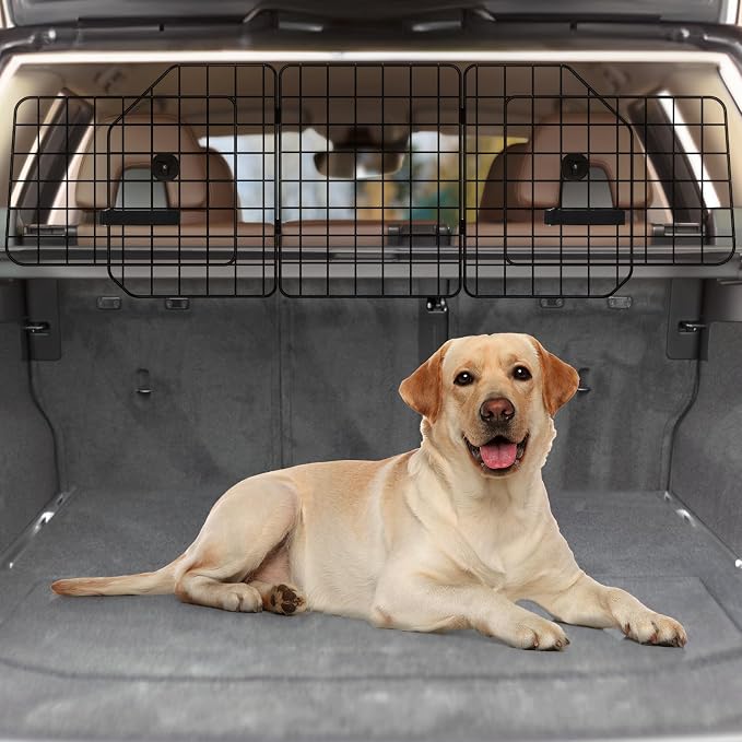 Universal Fit Car Barrier,Adjustable Dog Barrier,Back Seat Separator Gate | Heavy-Duty Steel Wire Construction,Safety Car Travel Accessories,Heavy-Duty Wire Mesh,Suitable for SUVs,Cars,Trucks - Image 8