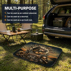 Car Trunk Mat for SUV, 31"x47" Vintage Fishing Life Cargo Liner Protector | All Weather Universal Cargo Liners for Dogs, Car Accessory for SUVs/Sedan/Wagons, Durable Non-Slip Washable Rear Cargo Mat - Image 5