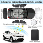TINGLU Window Shades for Nissan Rogue Sport(Not for Rogue) 2017-2024 8PCS Accessories Car Side Full Windows Rear Triangular Windshield Sun Shade Sun UV Rays & Privacy Protection for Camping,Napping - Image 3