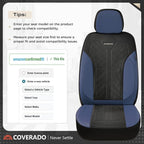 Coverado Seat Covers Front Seats, Leather Automotive Seat Covers 2-Pack, Mesh Breathable Auto Seat Protectors, Driver Seat Covers Universal Fit for SUV, Truck, Vans, Sedan - Image 5