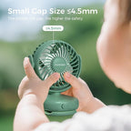 Momcozy Portable Stroller Fan with Clip, 4-Speed Mini Cooling Fan, 0.26 Lb | Ultra-Light Rechargeable Design, Gaps ≤ 4.5 mm, Rotating Handheld Cooling for Carriers, Backpacks and Tables - Image 5