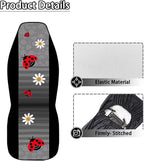 Ladybug Daisy Front Seat Covers for Cars Decorative Front Bucket Seat Cover Lightweight Automotive Seat Cushion Covers for SUV Vans Sedans Trucks - Image 5