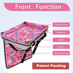 Adjustable Kids Tray Table Cover with Multi Portable Pockets, Airplane Travel Essentials for Kids, Toddlers, Adults, Airplane Must Haves, Plane Travel Essentials, Travel Tray for Plane Train, Horse - Image 3