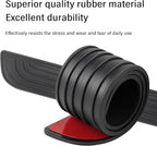 4PCS Car Door Sill Protector,Anti-Scratch Rubber Car Door Protector Edge Guards for Door Steps,Universal Waterproof Door Threshold Strips Exterior Accessories for Car Truck SUV (Black, Width 2.36") - Image 4