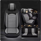 Custom Car Seat Covers Fit for Wrangler JL JK Rubicon Sahara Grand Cherokee L Cherokee Compass Renegade Gladiator Wagoneer Liberty Commander Grand Cherokee SRT (Black Gray (Linen)) - Image 5