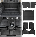 Rongtaod Floor Mats Set for 2013-2024 Toyota 4Runner 5 Seats | without Sliding Tray, Trunk Mat Cargo Mat Cargo Liner TPE All Weather Back Seat Cover Protector 2023 4 Runner Accessories by Rongtaod