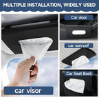 Car Tissue Holder for Visor with Lotion Facial Tissues 2 Pack | for Allergy Season & Sensitive Skin,Slim Visor Tissue Holder,Easy-Access Car Napkin Holder for Parents,Commuters & Road Trips - Image 6