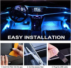 Interior Car LED Strip Lights, RGB 2 in 1 USB Car Ambient Lighting Kit | Wireless APP & Remote Control, 158 Inches Fiber Optic, Inside Neon Dash Lights with Music Mode Car Interior Accessories - Image 3